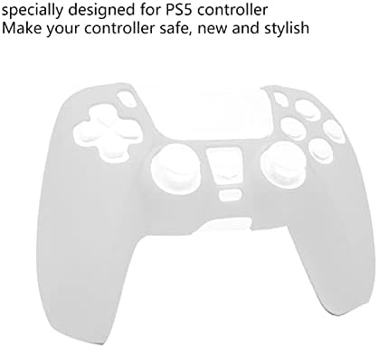 Покријте ја кожата за PS5 контролер, анти -лизгачки силиконски игра заштитен случај, ергономски меки издржливи ракави на GamePads, Универзален