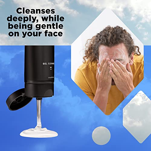 Стрикс Гел За Чистење на Лицето &засилувач; Миење Лице За Мажи, 2 - Пакет-Формулиран За Отстранување На Дневна Козметика, Производи