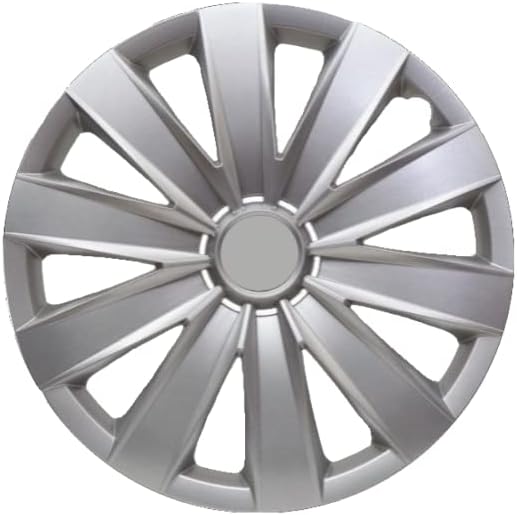 Копри сет од покривка од 4 тркала од 15 инчи сребрен Hubcap Snap-on Fit Hyundai