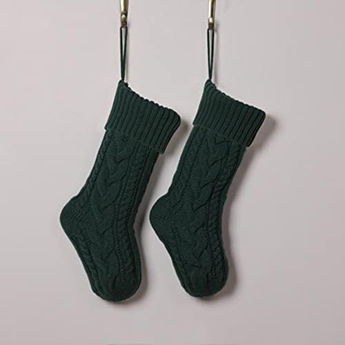 Декорација на чорапи за вреќи Божиќна чорапска чорап подарок за плетење чорапи со чорап, занишан автомобил свињи