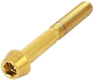 M5x40mm златен тон титаниум хексадецимален клуч за завртки за завртки за завртки за завртки за завртки за седишта