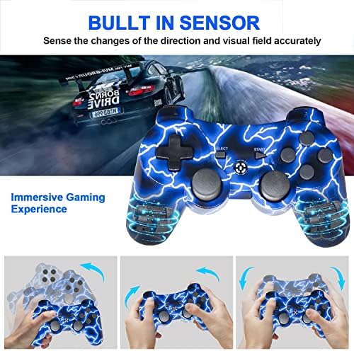 Blue Wireless GamePad работи со PS3 Controller, Oubnag за PS3 далечински управувач со PlayStation 3 Controllers Game Controllers