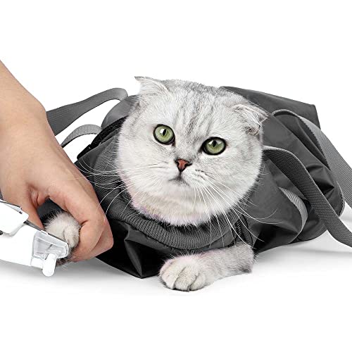 Торба за Чешлање мачки, Пренослив Помошник За Импровизирана Лежалка За Мачки За Чистење Капење Чешлање На Отворено Патување