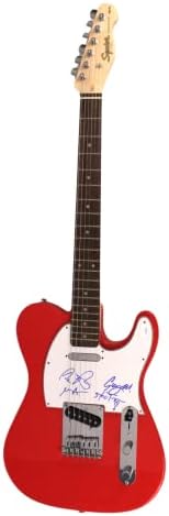 Mudhoney Full Band потпиша автограм со целосна големина RCR Fender Telecaster Electric Guitar W/ James Spence JSA Автентикација - Потпишан