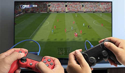 Амазон Основи PlayStation 4 Контролор Полнење Кабел-Пакет на 2, 6 Нога, Сина