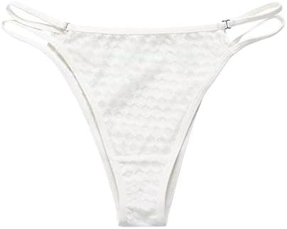 Секси гаќички за жени Непослушен ситница Види преку чипка мека истегнување на грбот на грбот со низок пораст памук препони со G-жици