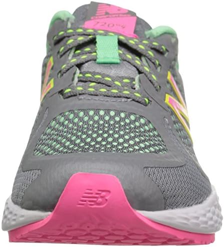 Нов биланс Кид 720 V4 трчање чевли, сива/розова/зелена, 6 средно американско мало дете