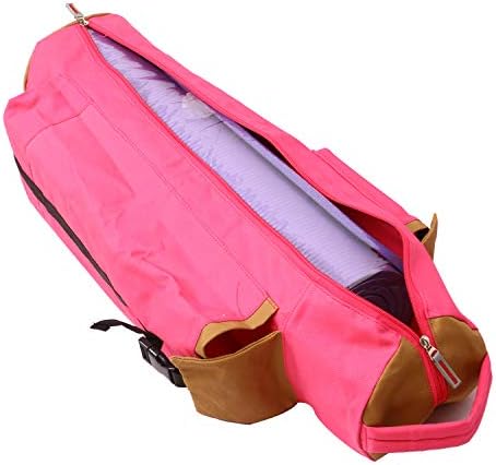 KD јога мат торба памучна платно покријте дополнителни големи торби мулти функционални џебови за шишиња од шишиња од тули за пешкири и повеќе