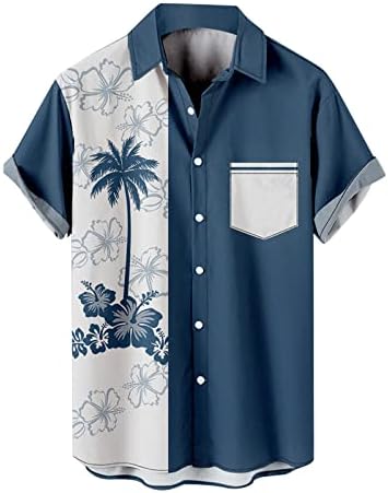 Xiloccer mens големи и високи кошули со фустани на кошули со кошула за сончеви кошули за мажи гроздобер спортски маици графичко