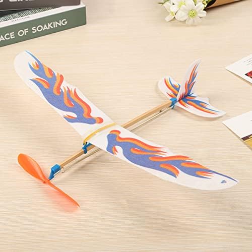 Играчки на авиони Toyandona- 5 парчиња едриличари авиони хартиени авиони DIY гума лента