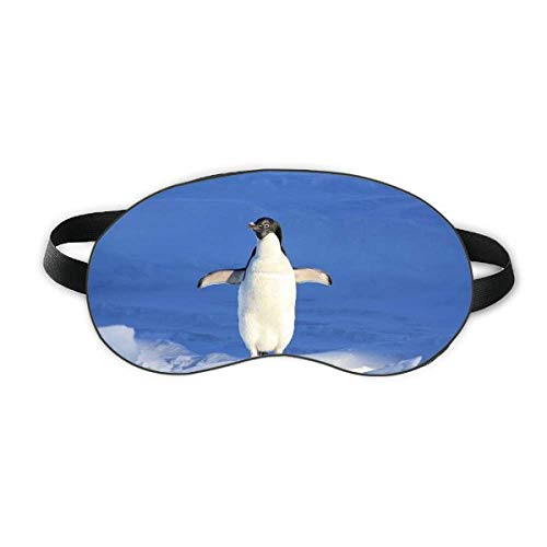 Симпатична бела пингвин наука природа слика за спиење очен штит мека ноќно слепилошка обвивка