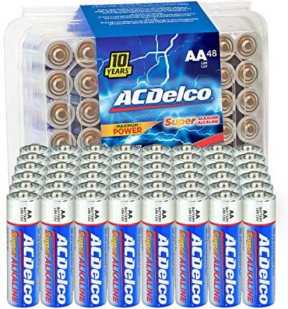 ACDelco 48-Брои Ааа Батерии, Максимална Моќност Супер Алкална Батерија, 10-Годишен Рок на траење &засилувач; ACDelco 48-Брои Bat