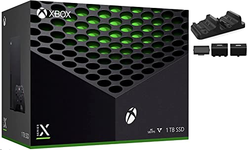 2021 Најнова Microsoft Xbox Серија X 1TB SSD Конзола За Видео Игри + 1 Безжичен Контролер, 16GB GDDR6 RAM МЕМОРИЈА, 8X Јадра