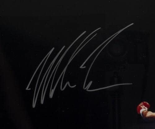Мајк Тајсон потпиша врамен велур мат 12х24 боксот Панорамски нокаут Фото ЈСА - Фотографии за автограми во бокс
