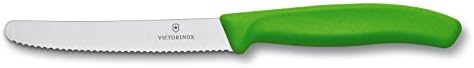 Викторинокс Швајцарски Класичен 4-1/2-Инчен Корисен Нож Со Кружен Врв, Зелена Рачка