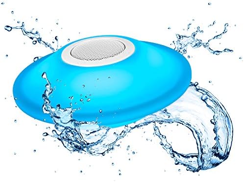 It.innovative технологија лебди водоотпорен Bluetooth звучник со LED светла, сина