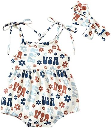 Chaukareaul новороденче облека Облека Rimber Floral без ракави ромпер новородени врзани шпагети ленти за халтер скокање