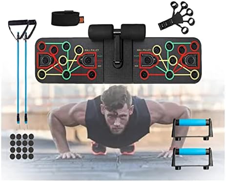 Мултифункционални табли за склекови на GHQYP, има 5 различни фитнес опрема за целосна тренингот на телото, опрема за вежбање за вежбање за