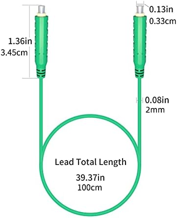 6 парчиња двојно завршен магнетски тест води 30VAC 5A TEST жици Мека автоматска адсорпција на силиконски скокач на двата краја на 100 см/39,4 инчи