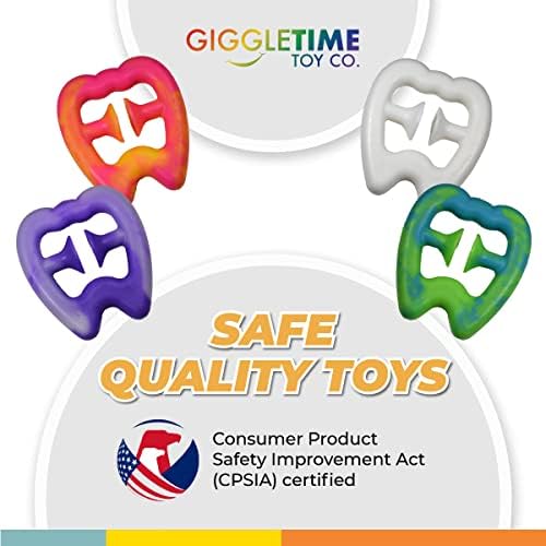 Giggle Time Stece and Stece and Pops- парчиња - Избрани бои - Зајакнување на раката, играчки со фиџетс за возрасни, незгодни играчки