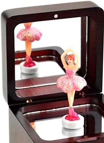 Исклучителна и прекрасна музичка кутија на Декика Девојка - Музичка кутија за накит, музичка кутија со огледало, вртење на балетски