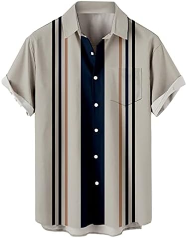 Xiloccer Најдобри мажи печатени хавајски кошули со кратки ракави копче надолу кошули со кошули за плажа за маж празно маички кошули