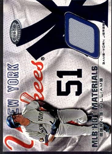 Bernie Williams JSY картичка 2002 Hotешки изгледи MLB Hotешки материјали BW