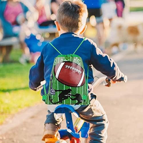 ЈОПАРИ 9 Спакувајте Фудбалска Забава Фаворизирајте Чанти За Добрите, Фудбалски Чанти За Жици За Подароци За Деца Момчиња Фудбалска