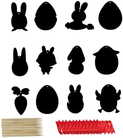 Аеиофу Велигденска гребење уметност Виножито јајце зајаче ноти за гребење пилиња занаети за хартија 12 парчиња Велигденска јајце за гребење хартија