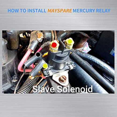 Mayspare 2PCS 12V Power Trim Solenoid Switch за Mercury Mariner Outboard Motors 35-275 HP 89-846070 89-94318 Mercruiser 89-96158T