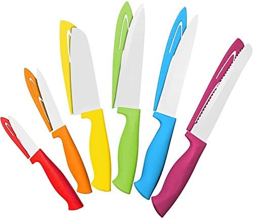 Сет на 4 Екстра Дебели Флексибилни Пластични Сечење Одбор Мат &засилувач; 12 Парче Челик Боја Нож Во Собата