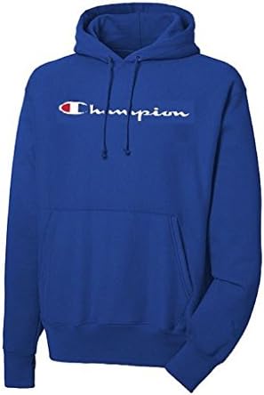 Шампион машко големо и високи скрипти лого лого пуловер худи