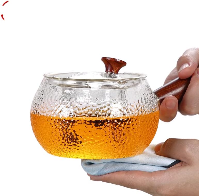 Странично чајник стакло единечен сад за домаќинство Електрично греење црн чај 侧 把 玻璃 单壶 家用 电 热 黑 茶 专用