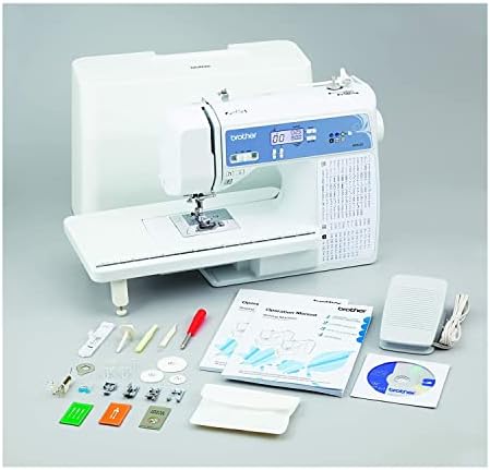Brother XR9550 Пакет машина за шиење и ватирање со 36 парчиња бобини и нишки за шиење со куќиште