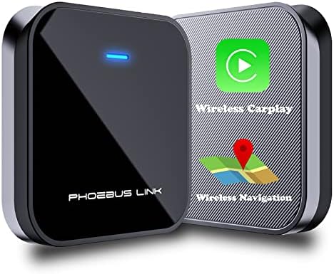 Фебус Линк Безжичен Адаптер За Карплеј, Apple Carplay Безжичен Адаптер USB Carplay Dongle 2023 Нов Надграден Конвертирај Жичен