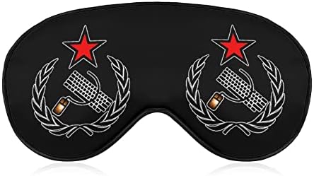 Тастатура и глувче СССР Смешна маска за спиење за очи меко слепило капаче со прилагодлива лента за ноќни очила за мажи за жени