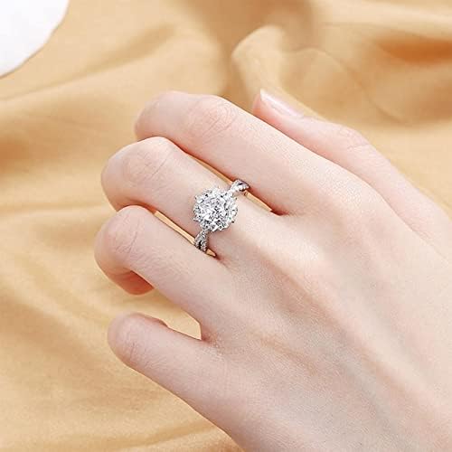 2023 година Нова принцеза прстен женски цвет испреплетена рака дијамантски прстен венчален прстен одбоен прстен момче прстен