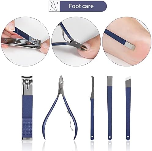 Hazels 4-15 парчиња ножици за нокти за нокти постави не'рѓосувачки челик педикир за сечење нокти постави преносни алатка за маникир