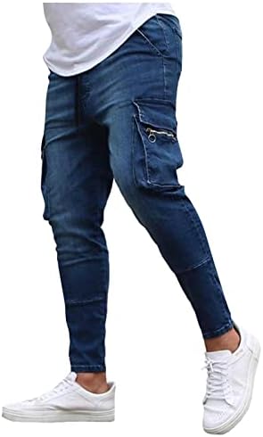 Diyago Skinny фармерки за мажи плус големина хипстерска улична облека гроздобер моден дизајнер тексас панталони тенок вклопат