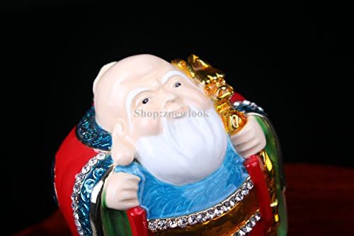 Znewlook Metal Кинез, Богот на долговечноста статуа Фенг Шуи Рачно сликарство статуа/Фенгшуи Бог на долговечноста на ситниците