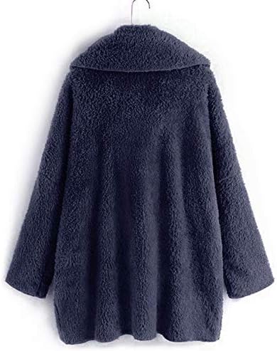 Со копчиња џемпери дамини широк ракав кардиган колк задебелен преголем лапел мек зимски паб пријатна цврста боја