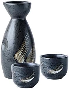 Shabu Ceramic Sake диспензерот за алкохол жолто вино со мало стакло креативно пиење сет 0529