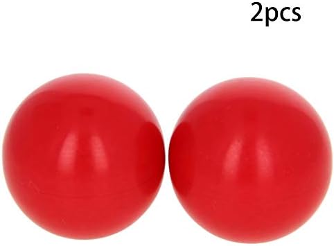 Копчиња за навојни топка од 2 парчиња, 1.38inch dia 0,39inch конец M10 Femaleенски конец Црвена бакелитска рачка термосет топка