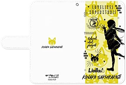 Loveубов во живо! Суперerstвезда !! Sakurakoji Kinako Ani Sketch Teetbook Type Smartphone Case Compastidation Model L големина