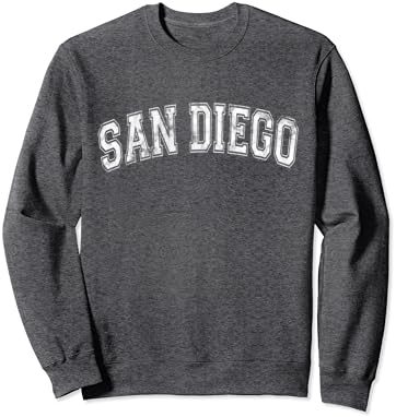 Сан Диего Класичен гроздобер кошула за пот, државен подарок за џемпери во Калифорнија
