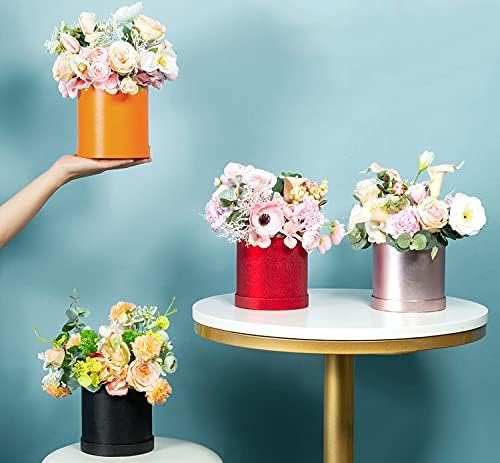 Тркалезна Кутија За Пакување Цвеќиња Луксузни Хартиени Картонски Кутии Со Капаци За Свадба НА Денот На Вљубените САМОСТОЈНА