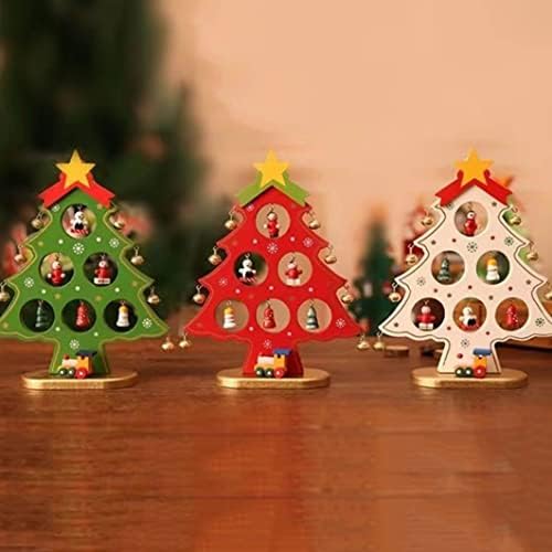 Гук дрво парчиња со стојат природни недовршени Божиќни дрвени дрвја занаети за Божиќни украси Божиќни подароци