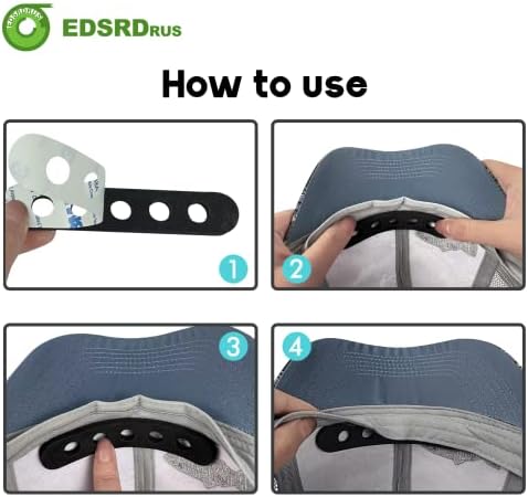 Edsrdrus 24 парчиња за намалување на големината на шапката 0,12 и 0,20 инчи дише дебела шапка лента за пена-пријателска капа за капа за капа