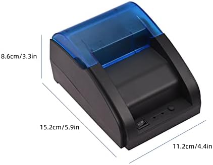 Мобилен печатач Huiop, 58мм USB термички прием за печатач директен термички за печатење на сметка за билети USB конекција компатибилен со