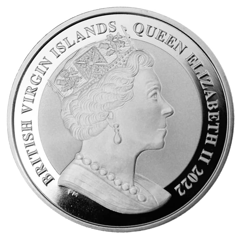 2022 1 мл Британски Девствени Острови Обратно Замрзнато Сребро 100 Годишнина Меморијална Монета На Линколн Брилијантна Нециркулирана Со Сертификат
